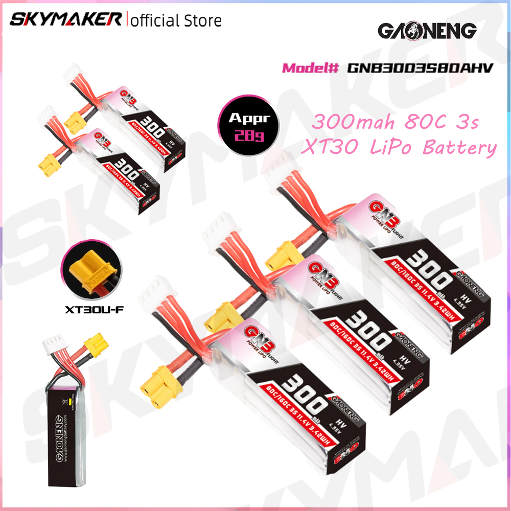 Drone Racing Timer - GAONENG GNB 3S 300mAh 11,4V 80C