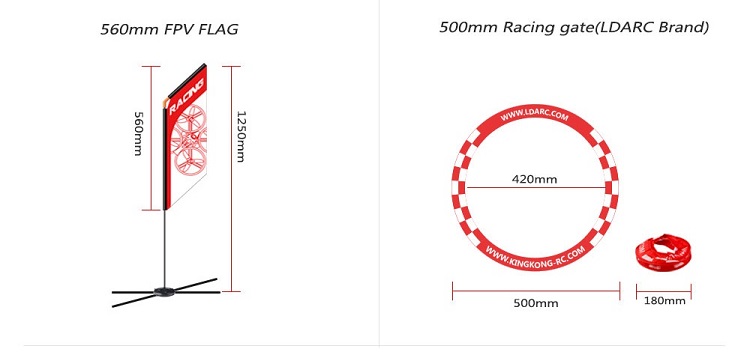 Drone FPV Racer de 560mm com B - Drone Racing Flag avaliação e preço