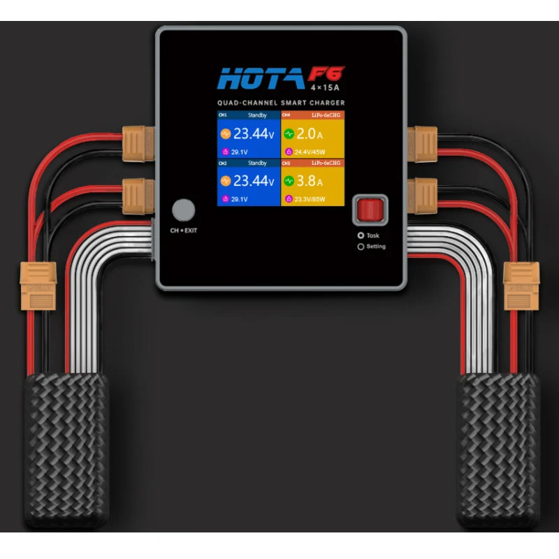 Carregador Inteligente F6 de 4 - Drone Racing Charger avaliação e preço