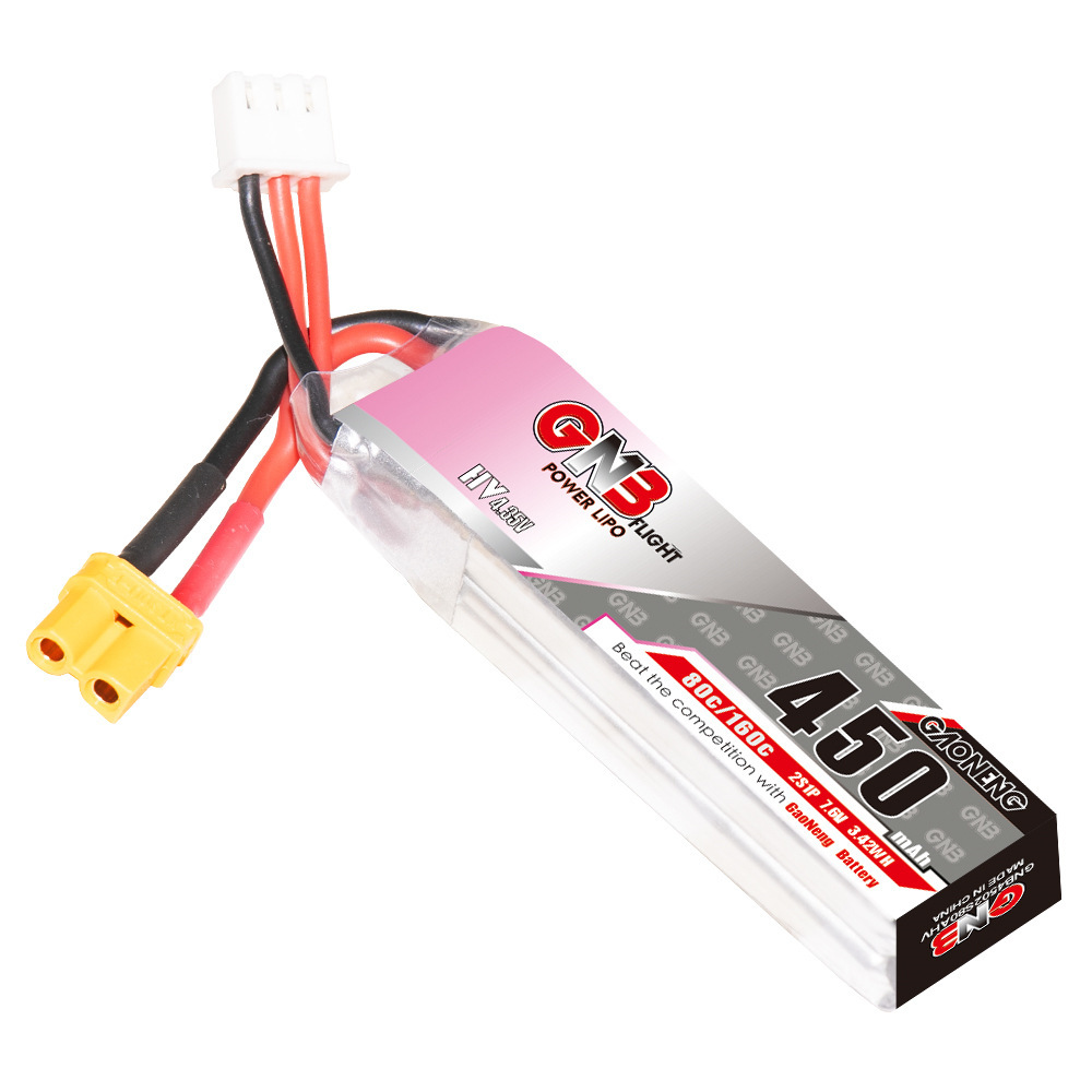 Bateria lipo gnb hv 2s 7.6v 45 - Drone Racing Battery avaliação e preço