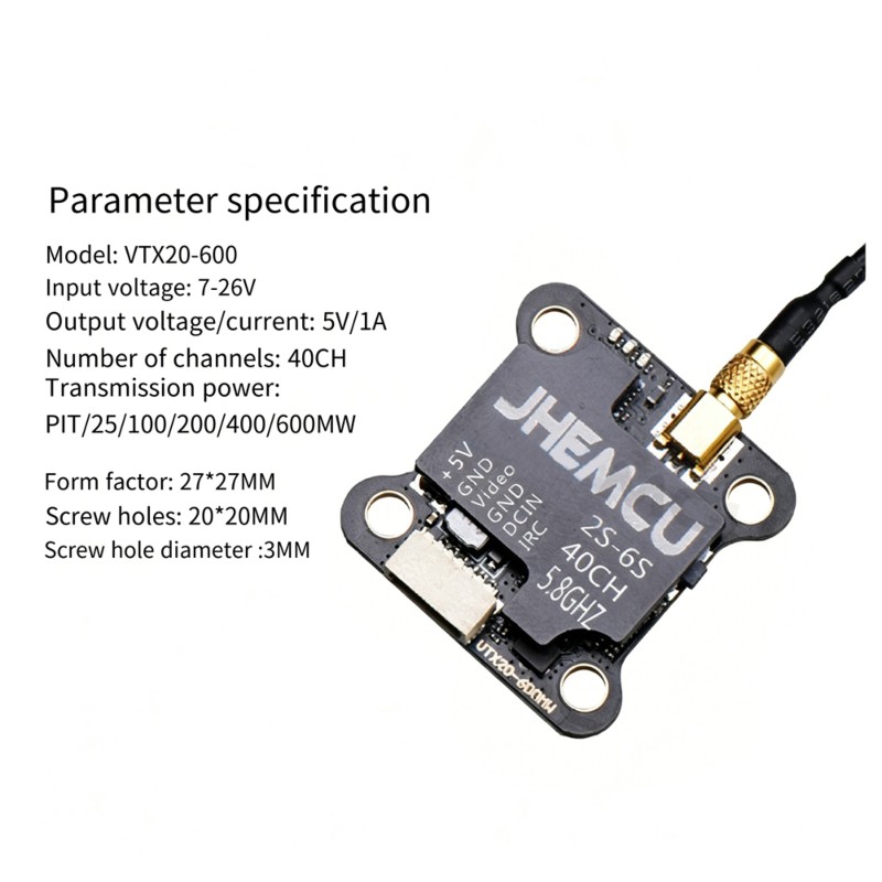 【OFERTA DO DIA】~@ JHEMCU VTX20 - Drone Racing Charger avaliação e preço