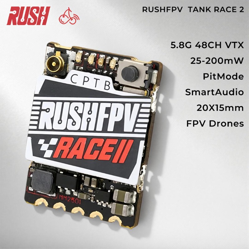 RushFPV 5.8GHz FPV VTX 48CH 25 - Drone Racing Vtx avaliação e preço
