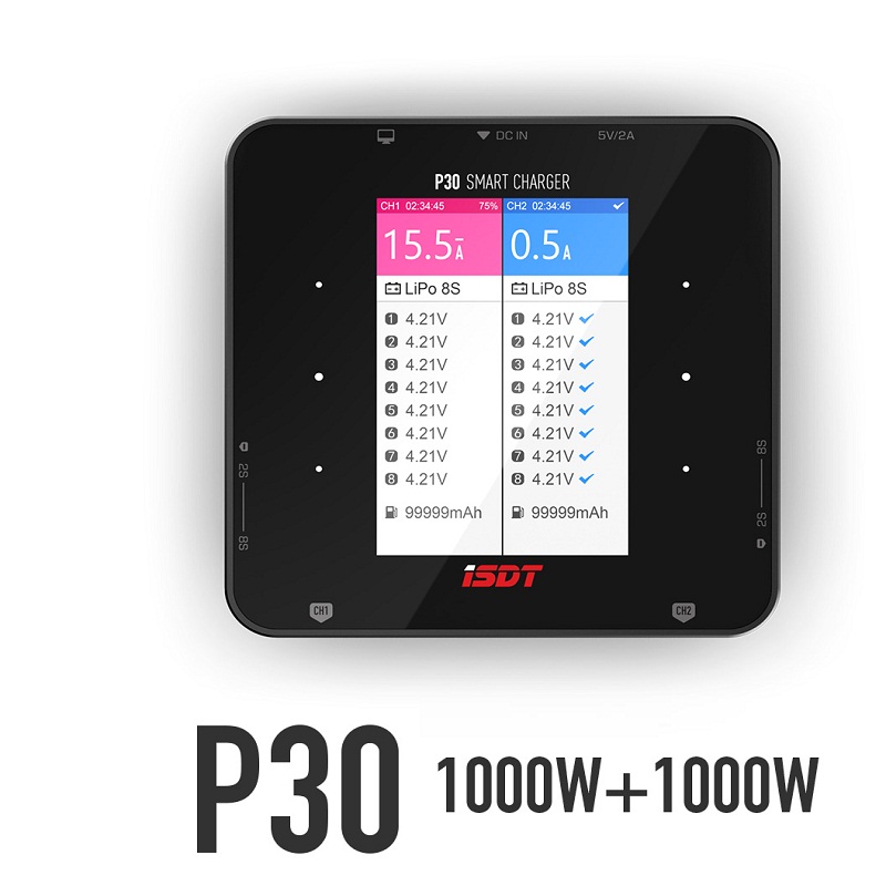 Carregador Duplo ISDT P30 com  - Drone Racing Charger avaliação e preço