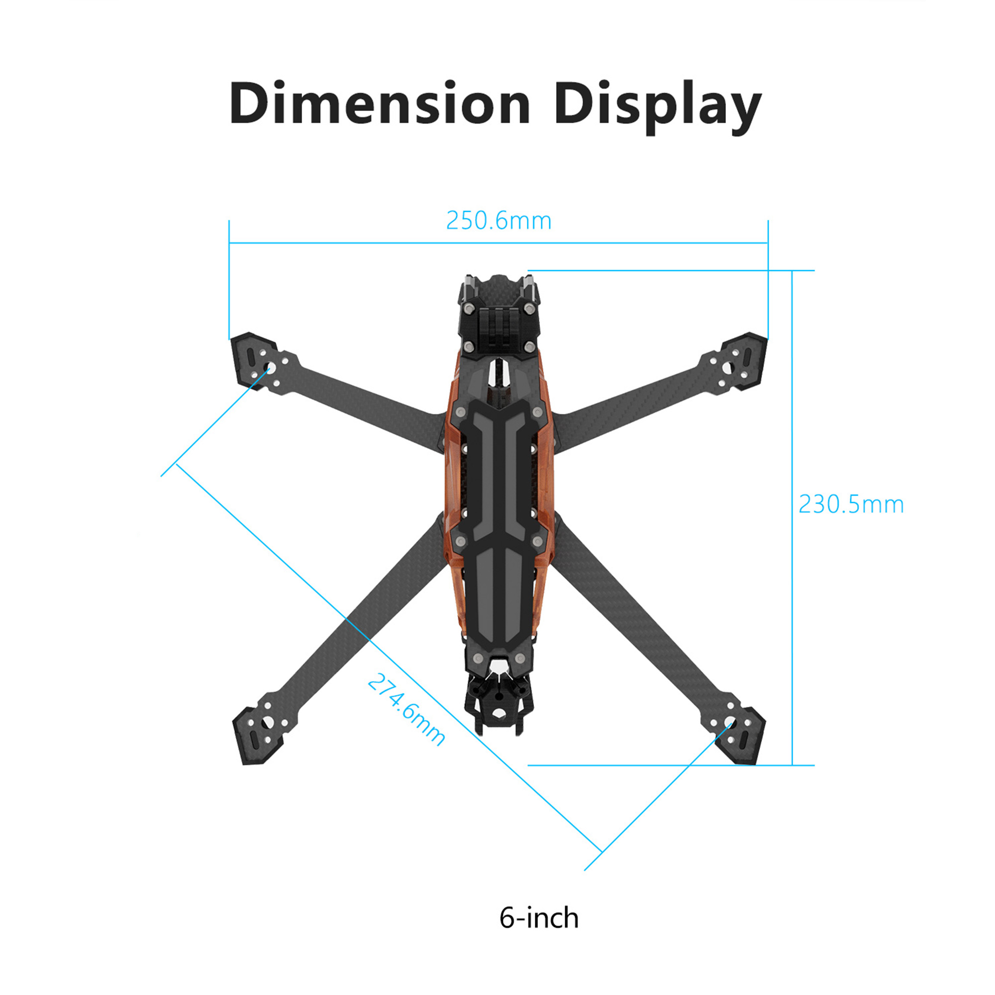 GEPRC GEP-Vapor-D5 D6 O4 Pro E - Drone Racing Frame avaliação e preço
