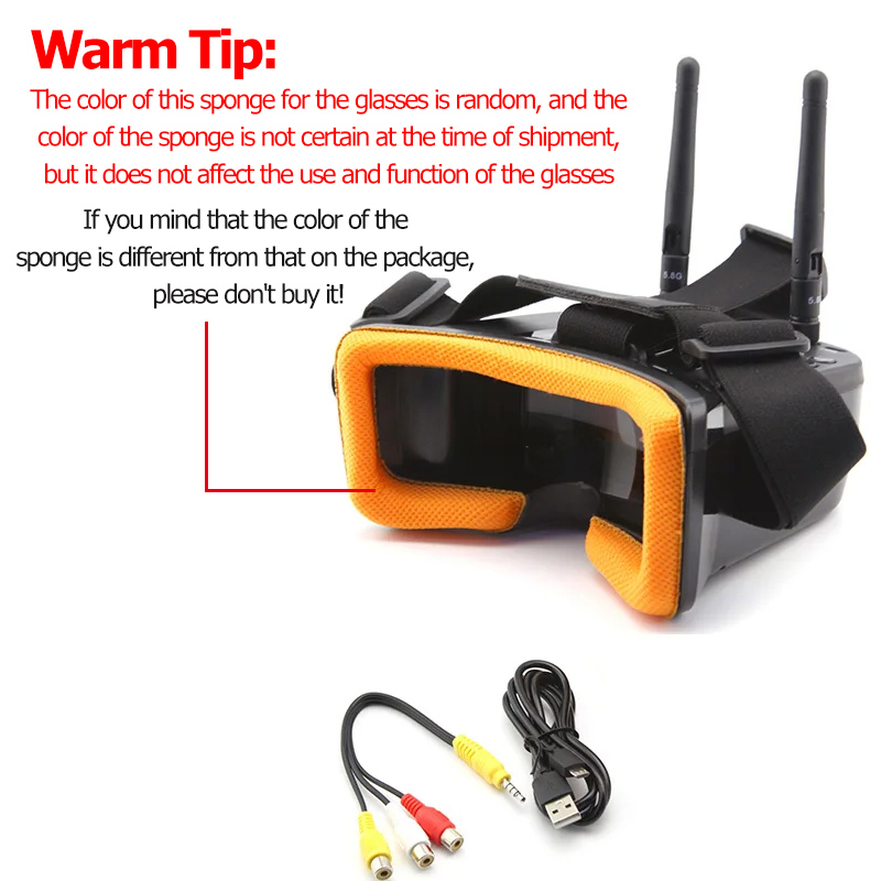VR009 FPV Óculos de Vídeo 3 Po - Drone Racing Goggles avaliação e preço